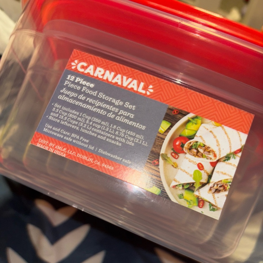 Carnaval Red Food Storage Set - Picture 2 of 4